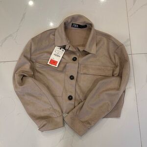 NWOT ZARA suede jacket